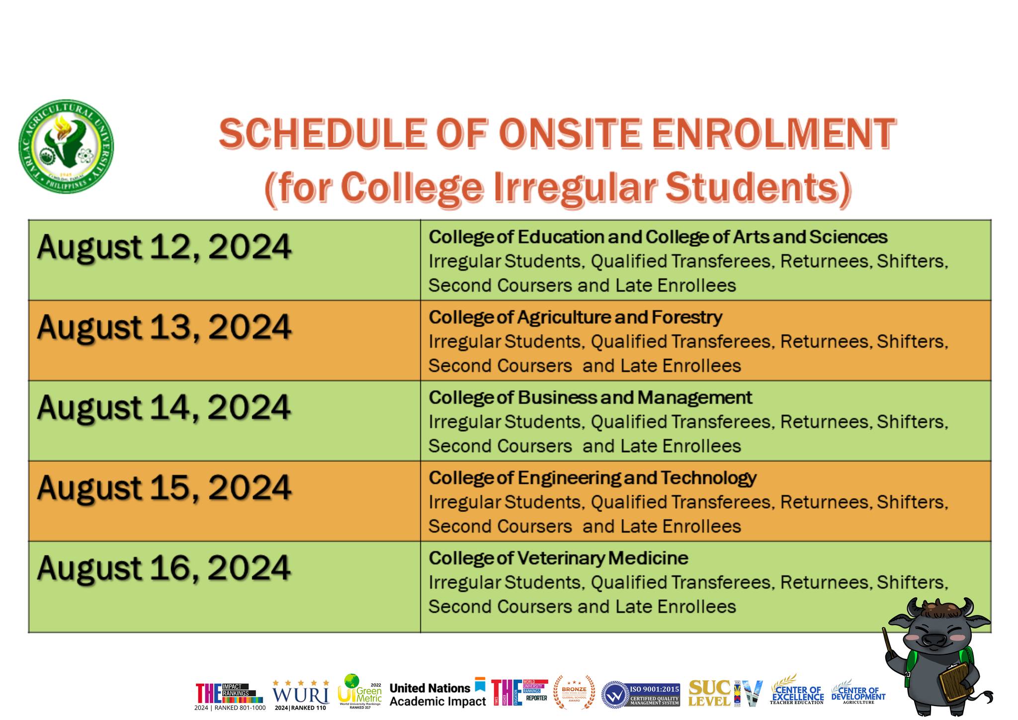 𝐔𝐍𝐈𝐕𝐄𝐑𝐒𝐈𝐓𝐘 𝐁𝐔𝐋𝐋𝐄𝐓𝐈𝐍 | Admission and Registration Services SY 2024-2025 2