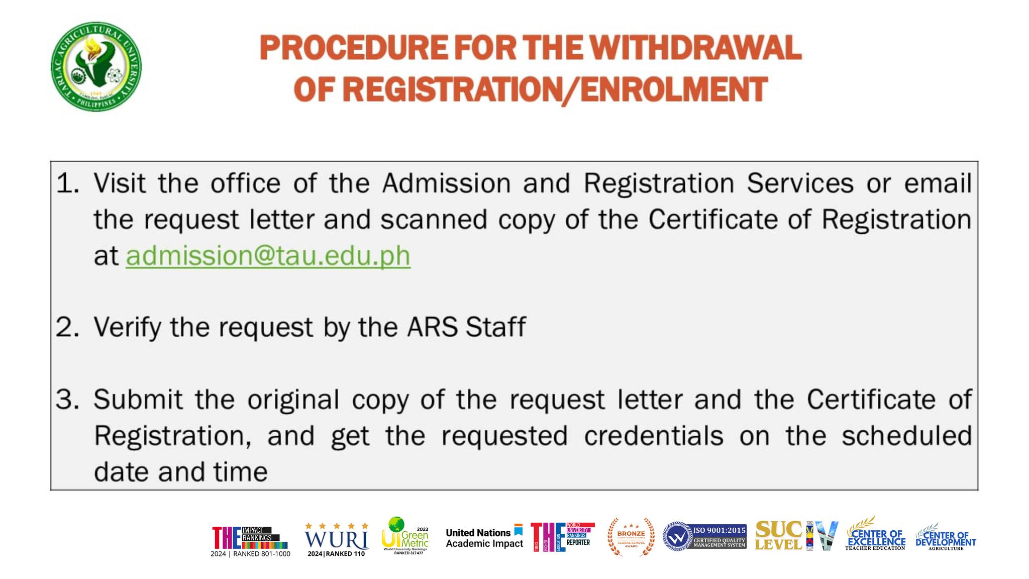 𝐔𝐍𝐈𝐕𝐄𝐑𝐒𝐈𝐓𝐘 𝐁𝐔𝐋𝐋𝐄𝐓𝐈𝐍 | Admission and Registration Services (ARS) Schedule for Adding, Changing and dropping of subjects 3