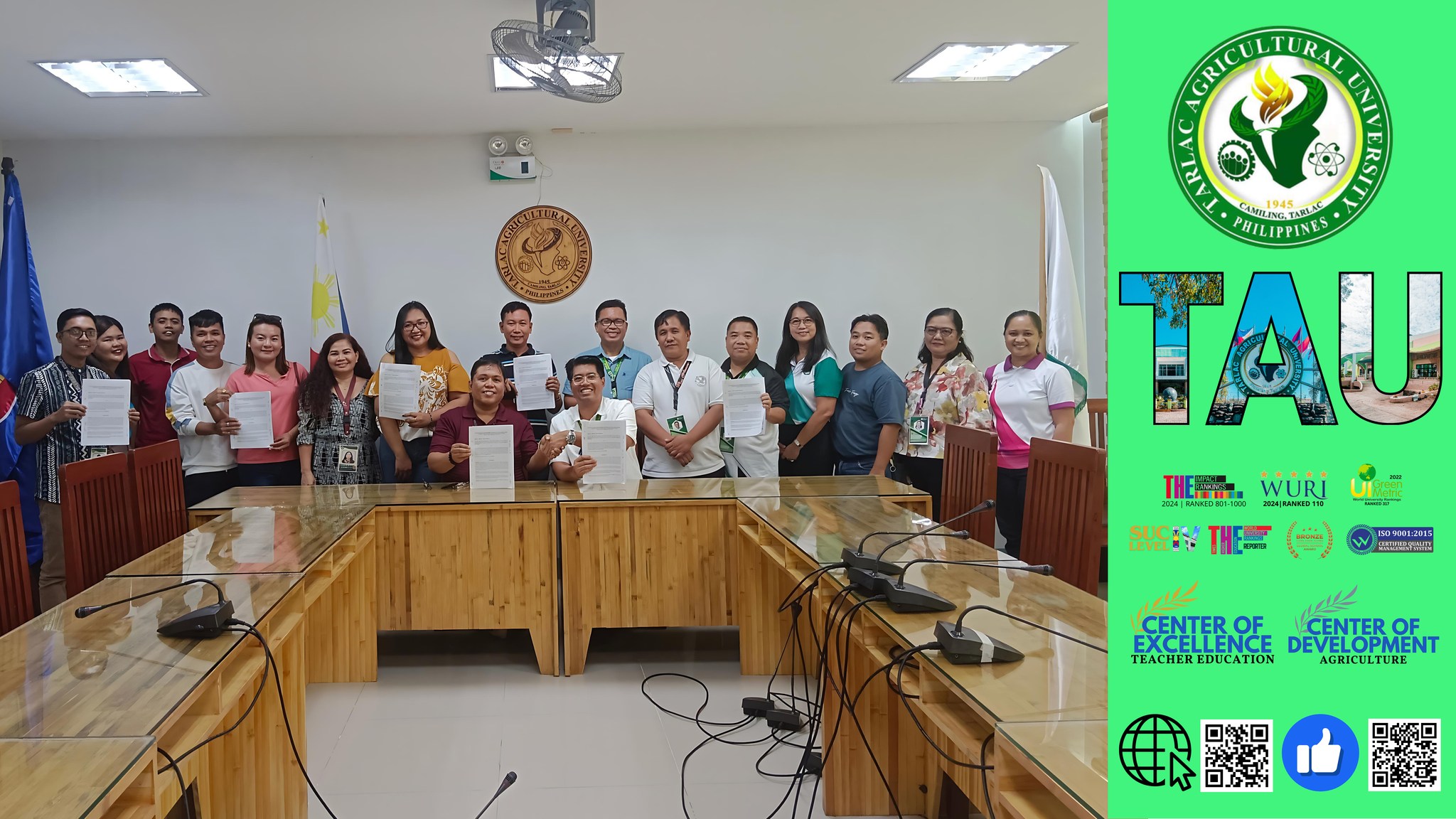 𝐂𝐀𝐏𝐓𝐔𝐑𝐄𝐃 𝐈𝐍 𝐋𝐄𝐍𝐒 | After many years, the teaching staff of Tarlac Agricultural University (TAU), through the United Faculty Association (UFA), has finally reached an agreement with the TAU administration