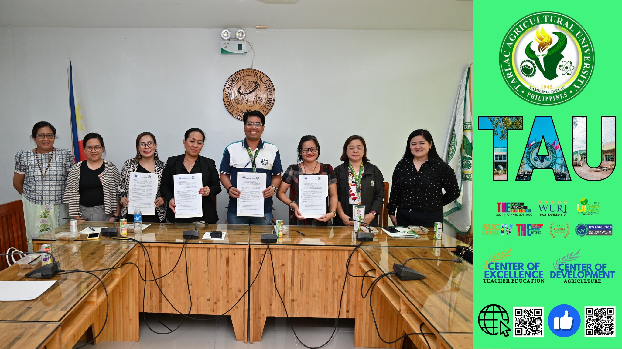 𝐂𝐀𝐏𝐓𝐔𝐑𝐄𝐃 𝐈𝐍 𝐋𝐄𝐍𝐒 | Tarlac Agricultural University (TAU) and the Recruitment Industry Consultants of Asia (RICA) forge a new partnership to enhance student placement opportunities through a Memorandum of Agreement (MOA) signing ceremony