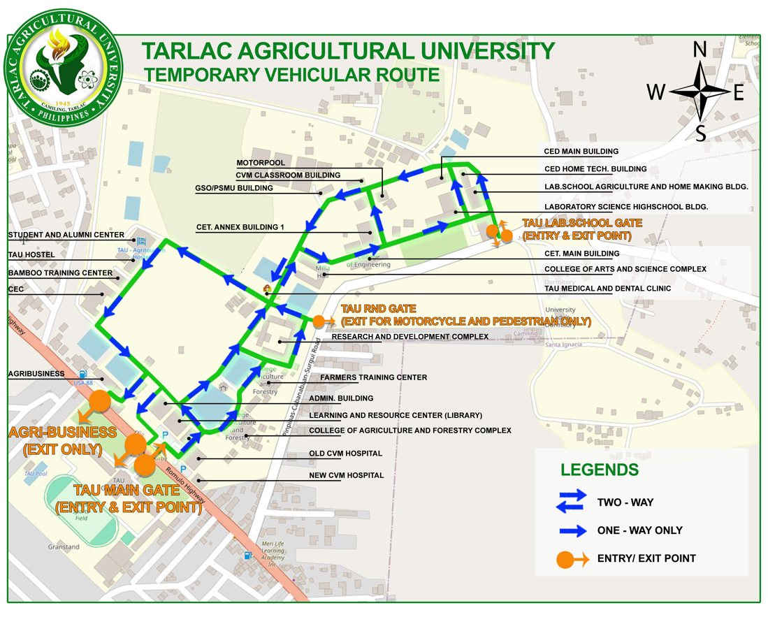 𝐔𝐍𝐈𝐕𝐄𝐑𝐒𝐈𝐓𝐘 𝐁𝐔𝐋𝐋𝐄𝐓𝐈𝐍 | Office of the TAU President Temporary Vehicular Route