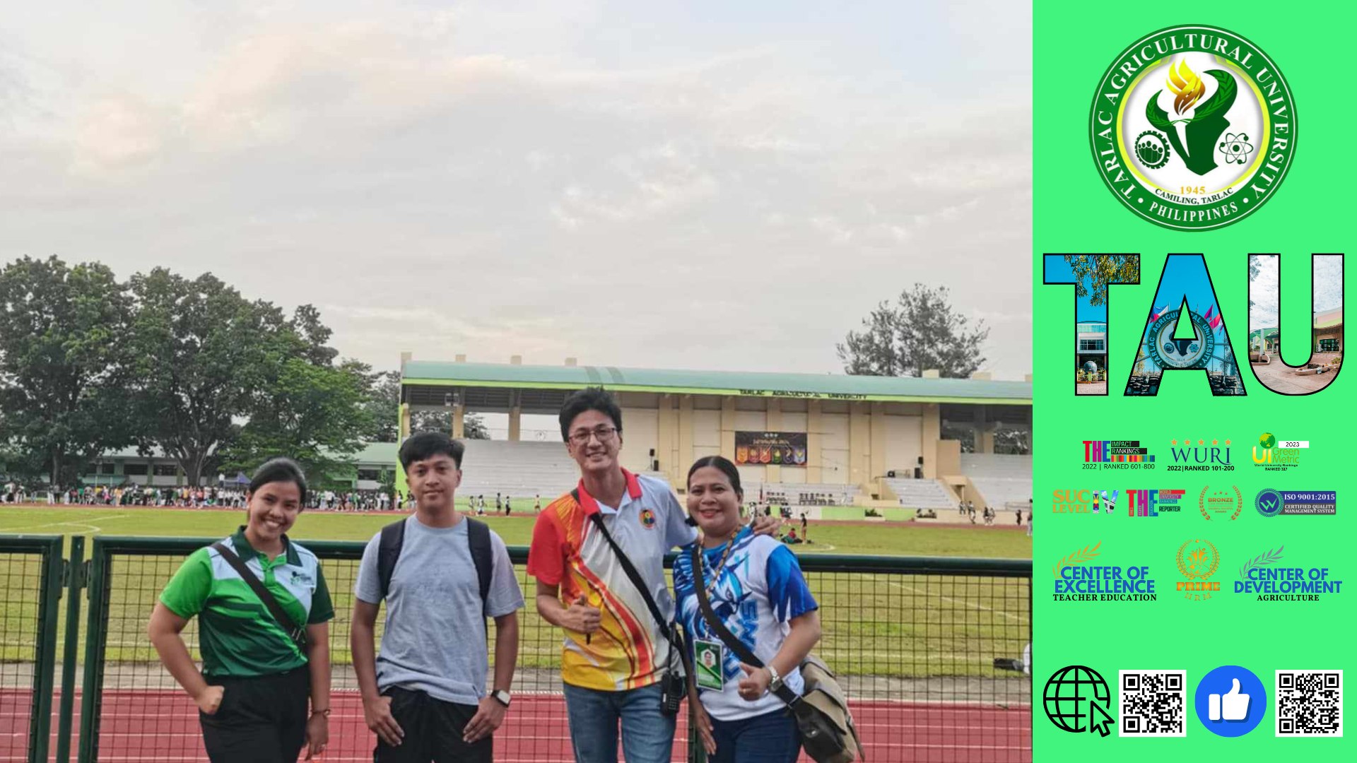 𝐂𝐀𝐏𝐓𝐔𝐑𝐄𝐃 𝐈𝐍 𝐋𝐄𝐍𝐒 | The University Intramurals 2024 with the theme “Now on Track: Discovering TAU Athletes, Upholding the Future of Sports and Culture” finally opens as athletes from the six colleges of the University dive into excitement and compete in 15 sporting events