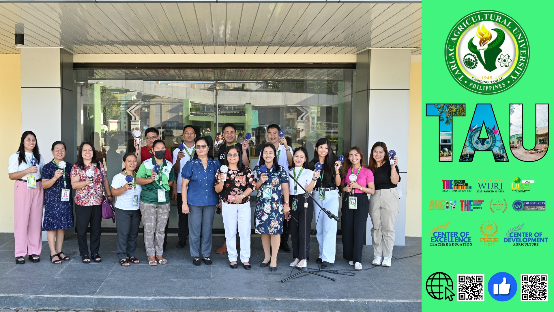 𝐂𝐀𝐏𝐓𝐔𝐑𝐄𝐃 𝐈𝐍 𝐋𝐄𝐍𝐒 | The Tarlac Agricultural University (TAU) continues to uphold its unwavering dedication to public service in accordance with the Republic Act (RA) No. 8491