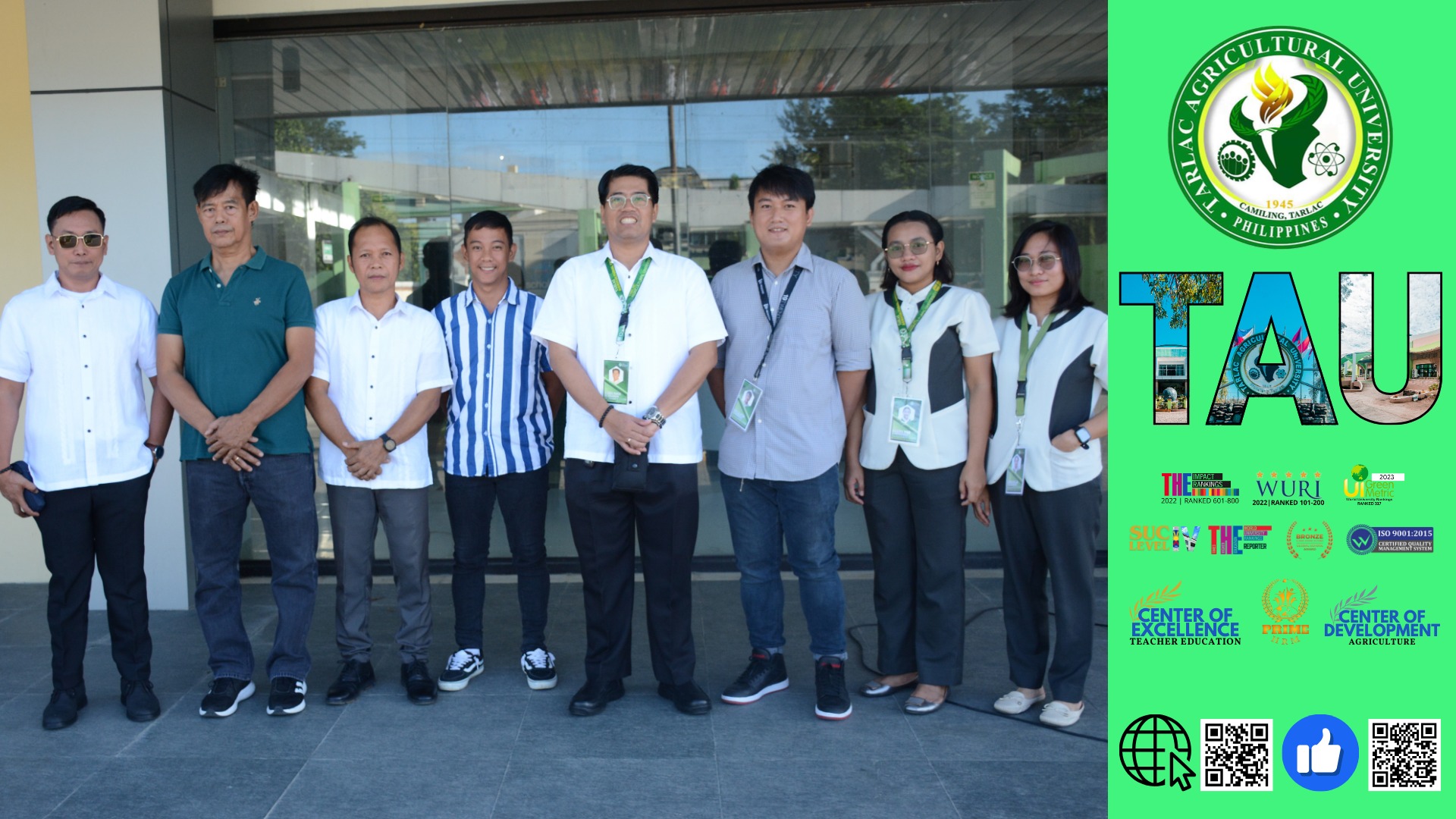 𝐂𝐀𝐏𝐓𝐔𝐑𝐄𝐃 𝐈𝐍 𝐋𝐄𝐍𝐒 | The Tarlac Agricultural University (TAU) community holds a simultaneous flag-hoisting ceremony, at the Laboratory School (LS) grounds, College of Arts and Sciences (CAS) building, College of Agriculture and Forestry (CAF) 