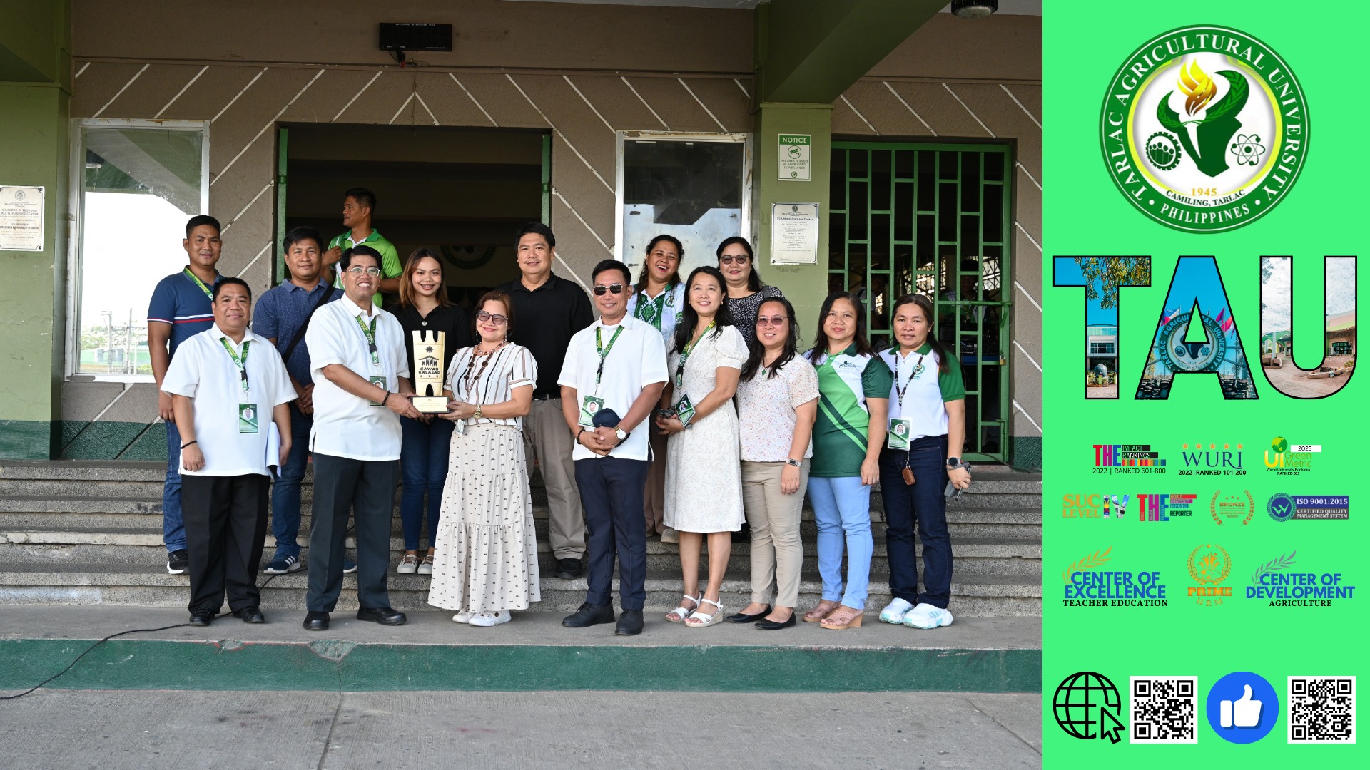 𝐂𝐀𝐏𝐓𝐔𝐑𝐄𝐃 𝐈𝐍 𝐋𝐄𝐍𝐒 | The Tarlac Agricultural University holds a flag-raising ceremony led by the College of Engineering and Technology (CET) at the Gilberto O. Teodoro Multipurpose Center, 2 December