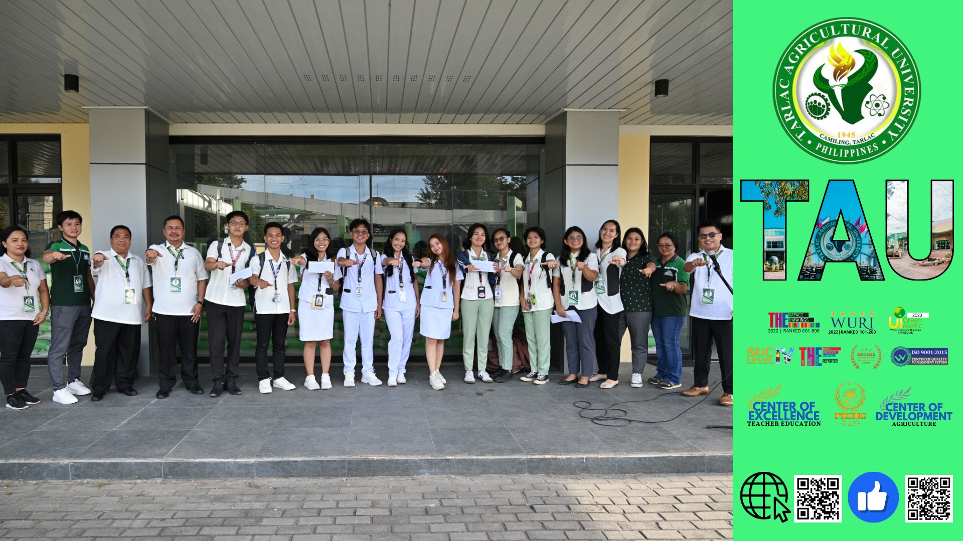 𝐂𝐀𝐏𝐓𝐔𝐑𝐄𝐃 𝐈𝐍 𝐋𝐄𝐍𝐒 | The Tarlac Agricultural University (TAU) holds simultaneous flag-raising ceremonies during the second week of December. Led by University President Dr. Silverio Ramon D.C. Salunson