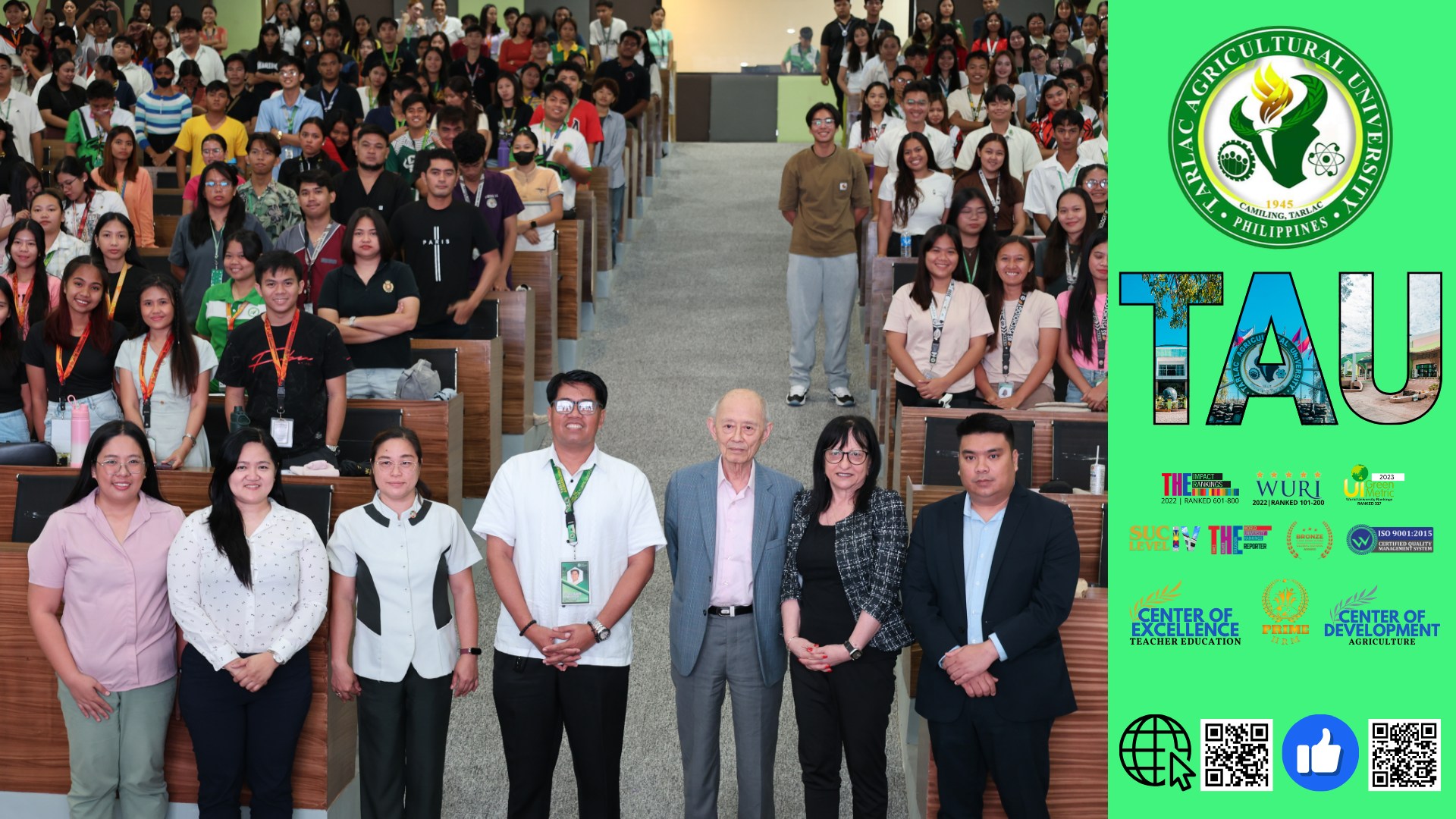 𝐂𝐀𝐏𝐓𝐔𝐑𝐄𝐃 𝐈𝐍 𝐋𝐄𝐍𝐒 | In its continuous efforts to support students and alumni of Tarlac Agricultural University (TAU), the Student Placement Office (SPO) and the External Linkages and International Affairs Office (ELIA) organize a “Career Talk” at the Student and Alumni Center Amphitheater on 4 December