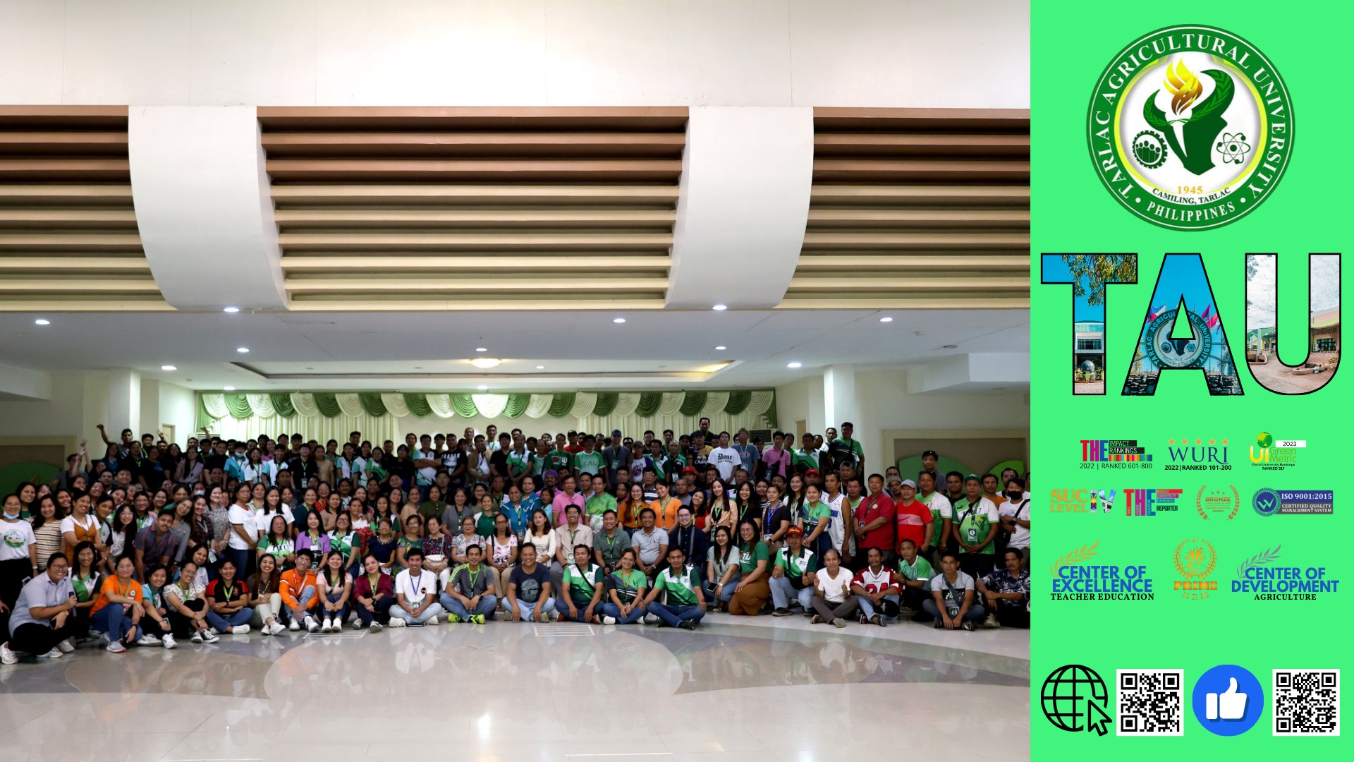 𝐂𝐀𝐏𝐓𝐔𝐑𝐄𝐃 𝐈𝐍 𝐋𝐄𝐍𝐒 | Promoting solidarity and inclusivity among its members, the Tarlac Agricultural University (TAU) Non-Academic Staff Association (NASA) holds its annual Year-End Party at the Continuing Education Center (CEC) on 12 December